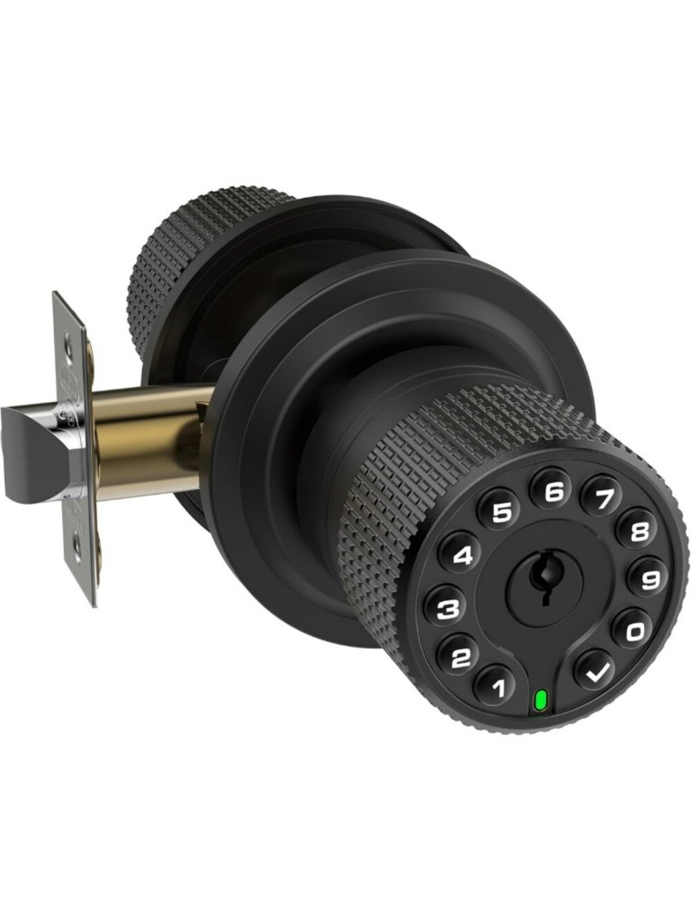 Smart Keypad Door Lock - 50 User Codes, Waterproof, Auto Lock, Matte Black